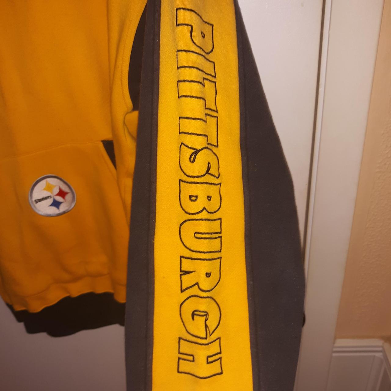 Vintage Reebok Pittsburgh Steelers hoodie Size - Depop