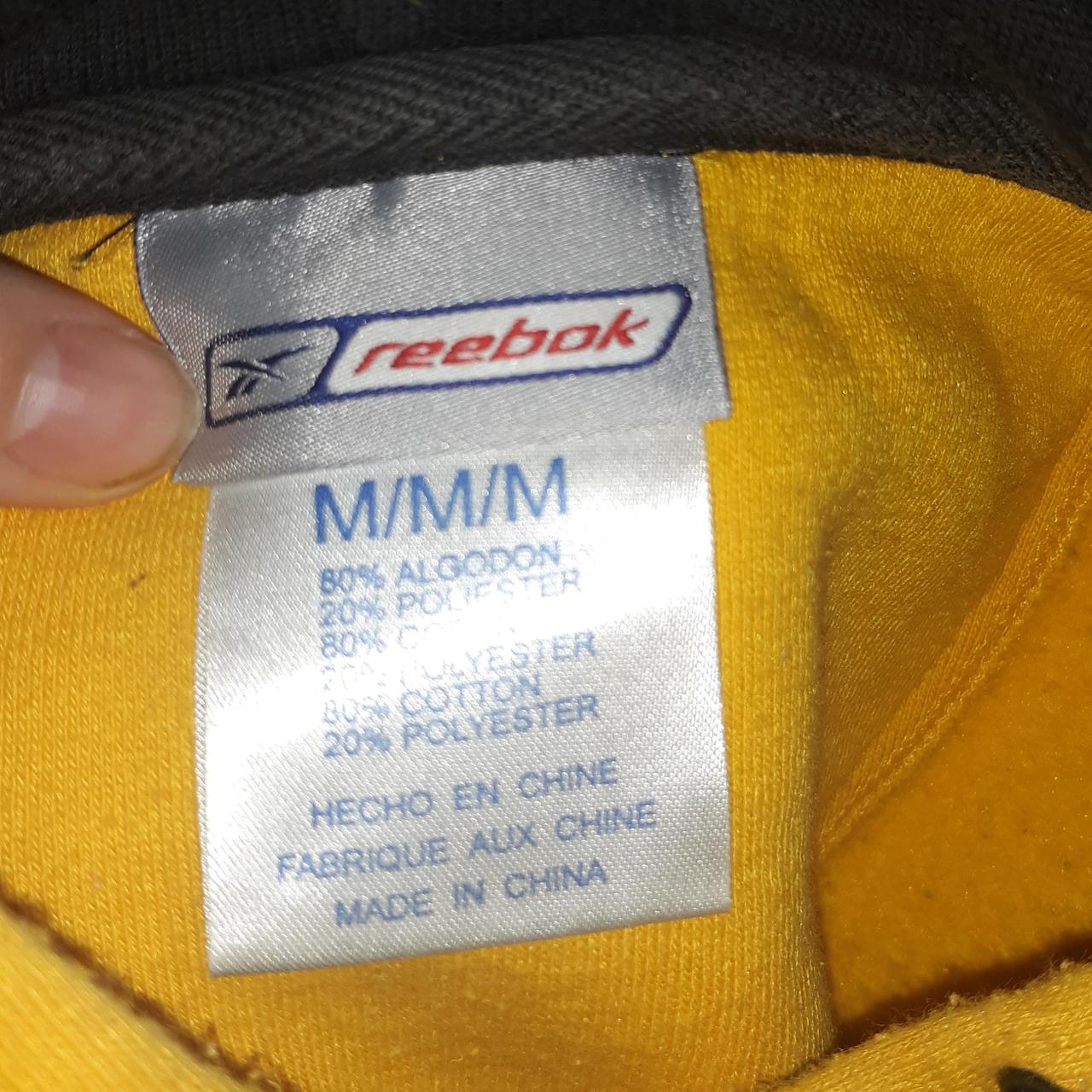 Vintage Reebok Pittsburgh Steelers hoodie Size - Depop