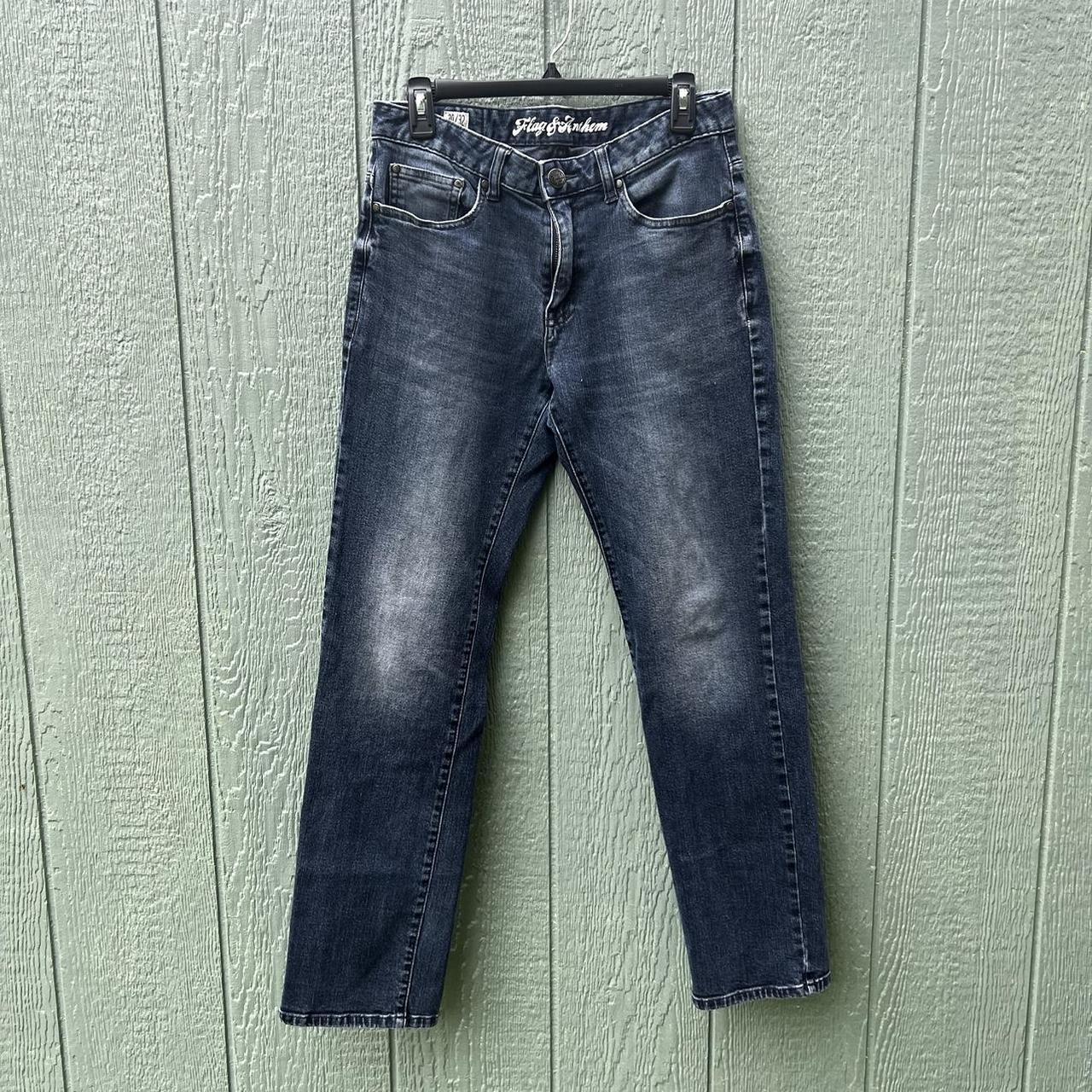 Flag & Anthem Men's Blue Jeans Depop
