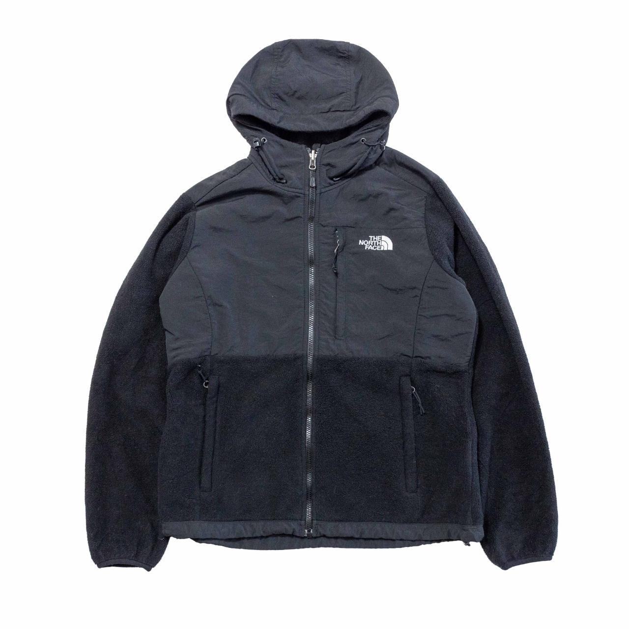 The North Face Denali hooded fleece Jacket Black Depop