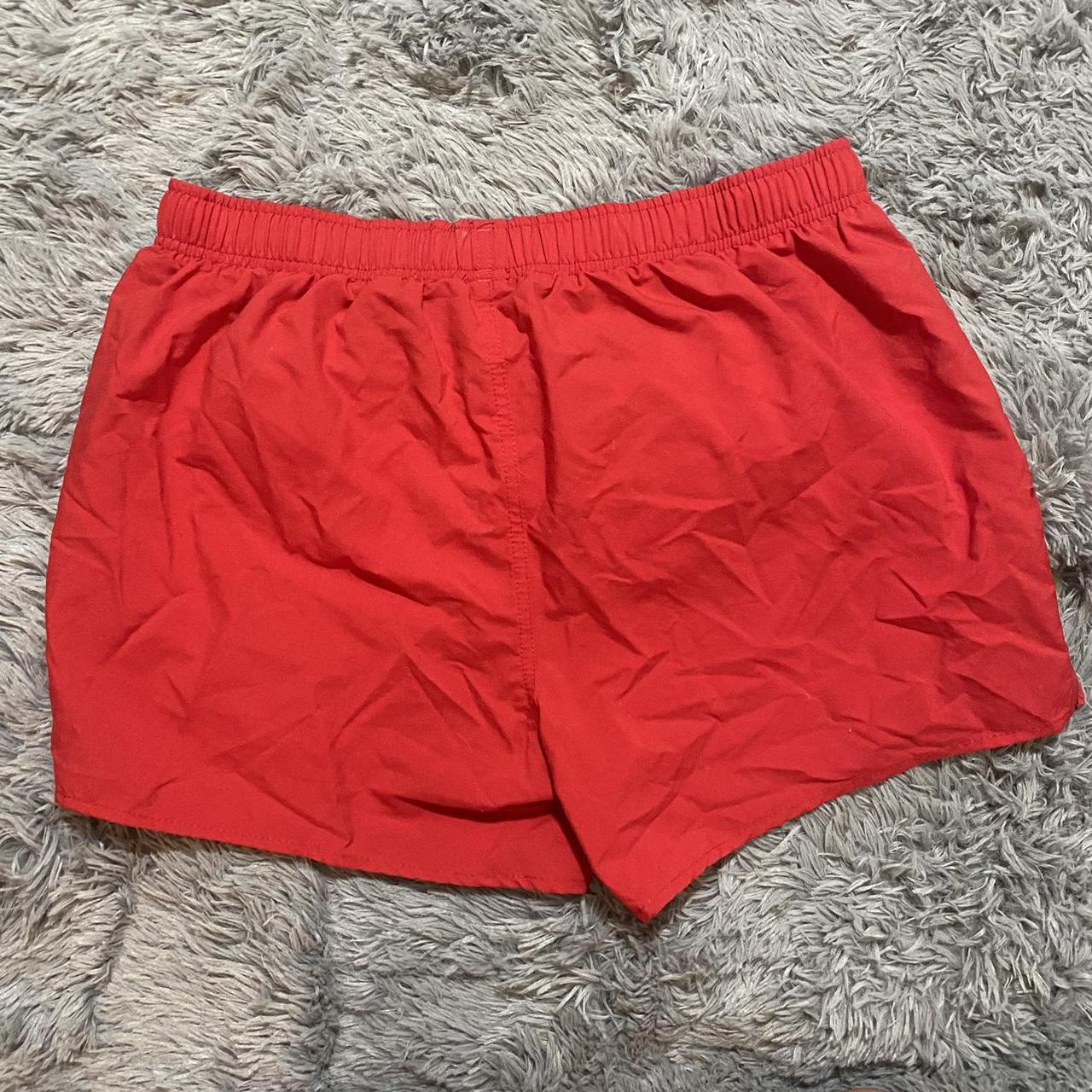 Speedo Men's Red and Black Shorts | Depop