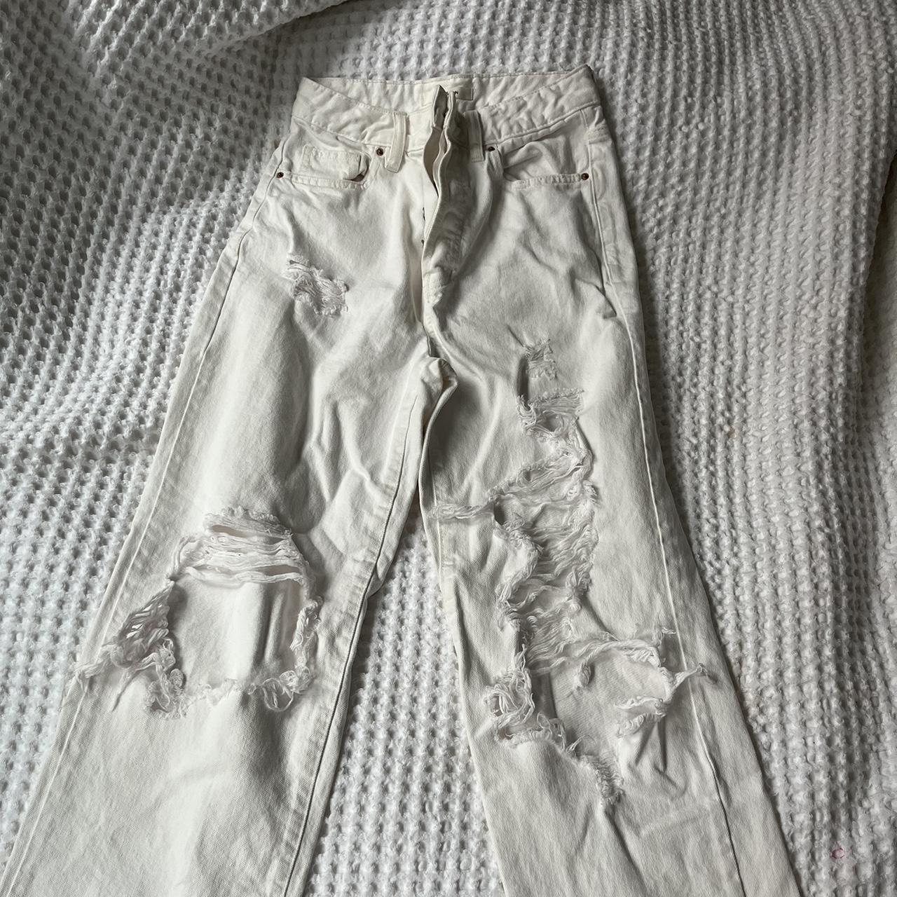 pacsun white 90s boyfriend jeans size 26 Depop