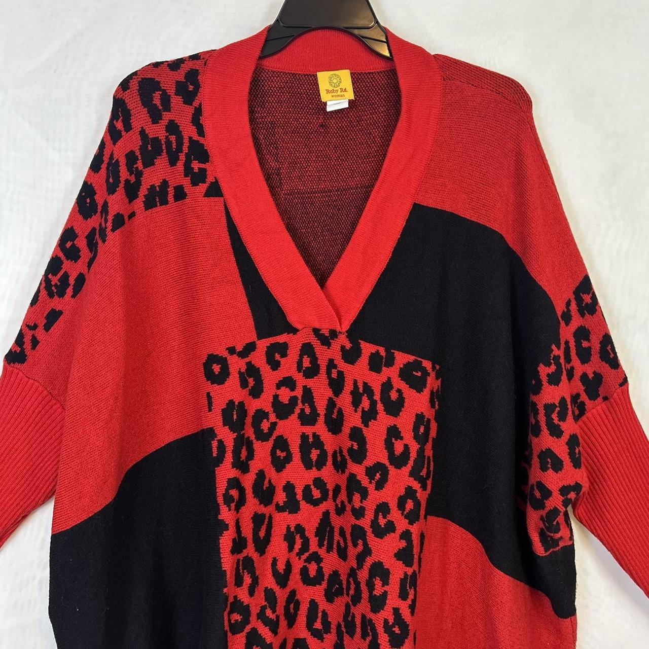 Ruby Rd. Women's Sweater - Red/Black – Ruby Rd wo… - image 4