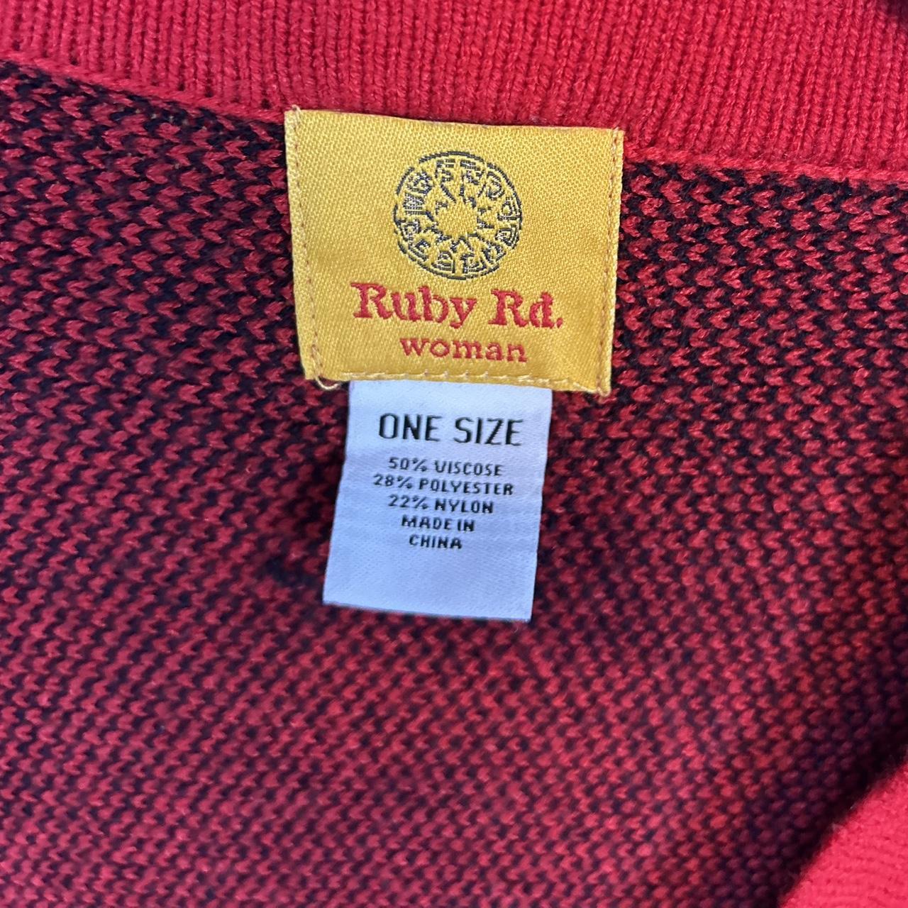 Ruby Rd. Women's Sweater - Red/Black – Ruby Rd wo… - image 6