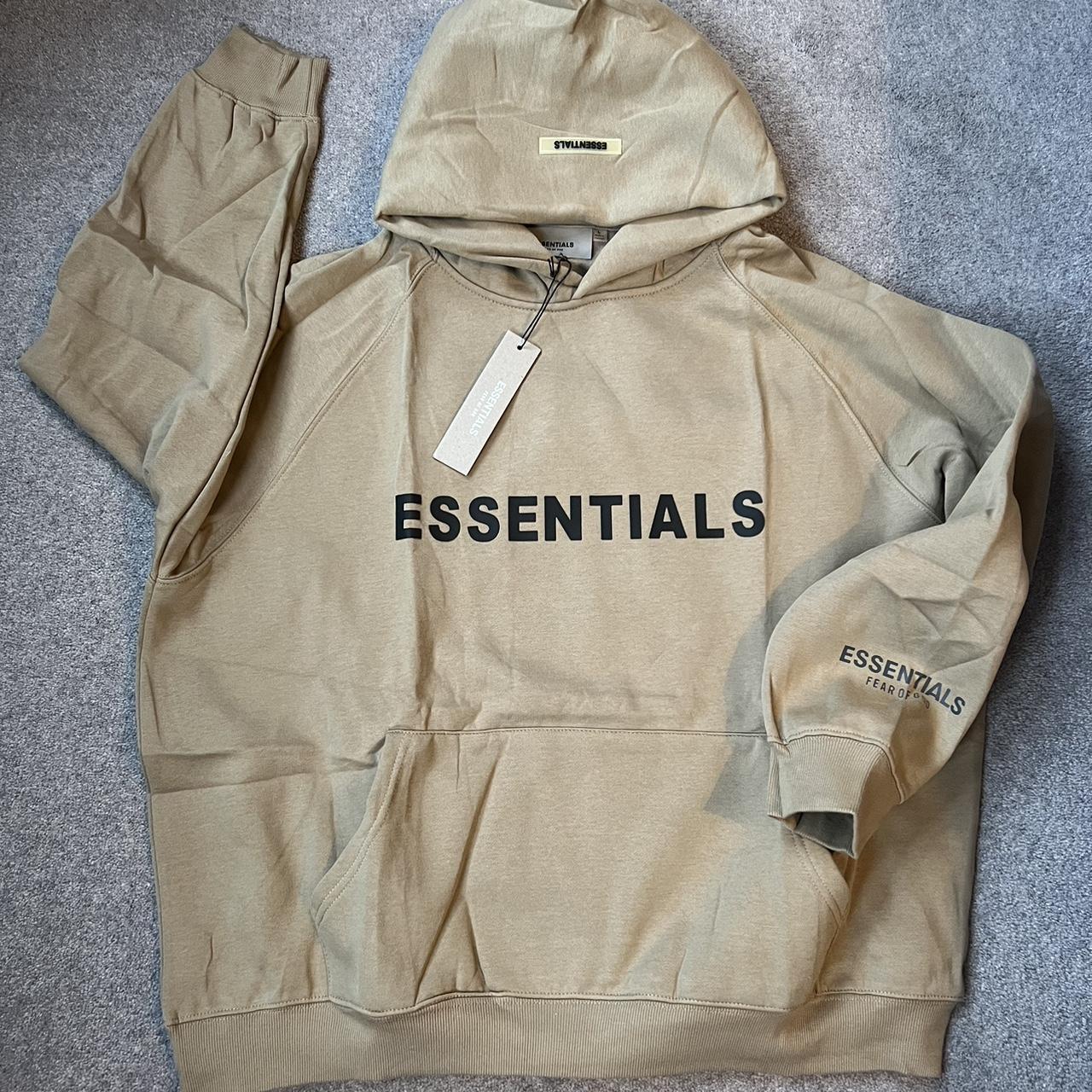 Essentials Hoodie Size L New with tags Size L Depop