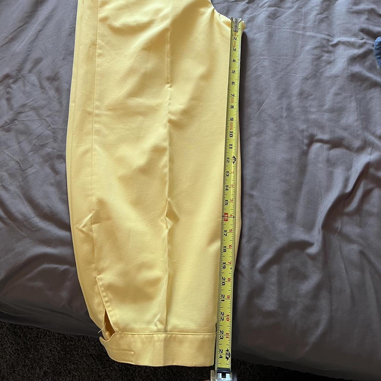 💛 VTG Di Fini Yellow Golf Pants ⛳️ measurements ... - Depop