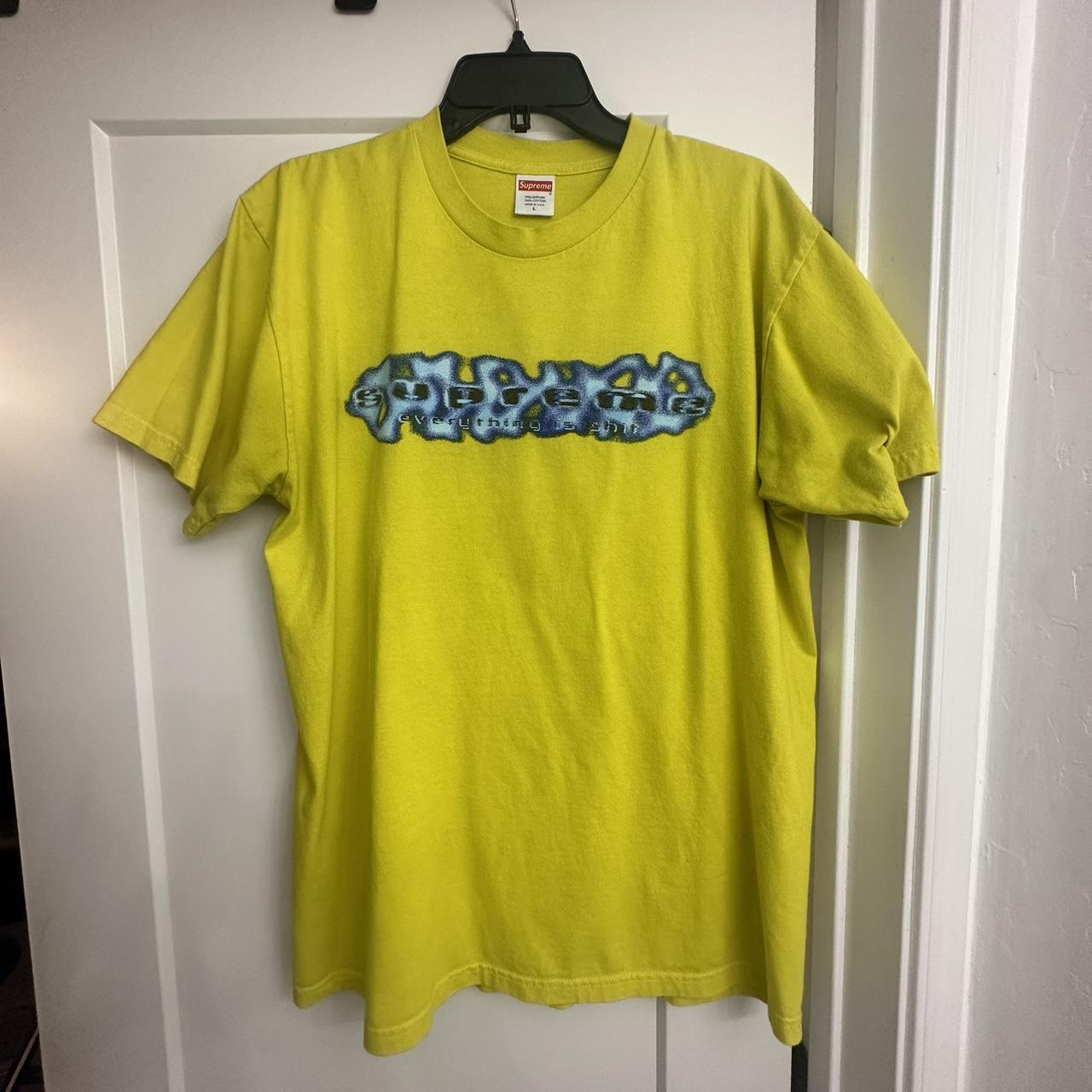 Supreme Men's Yellow T-shirt | Depop