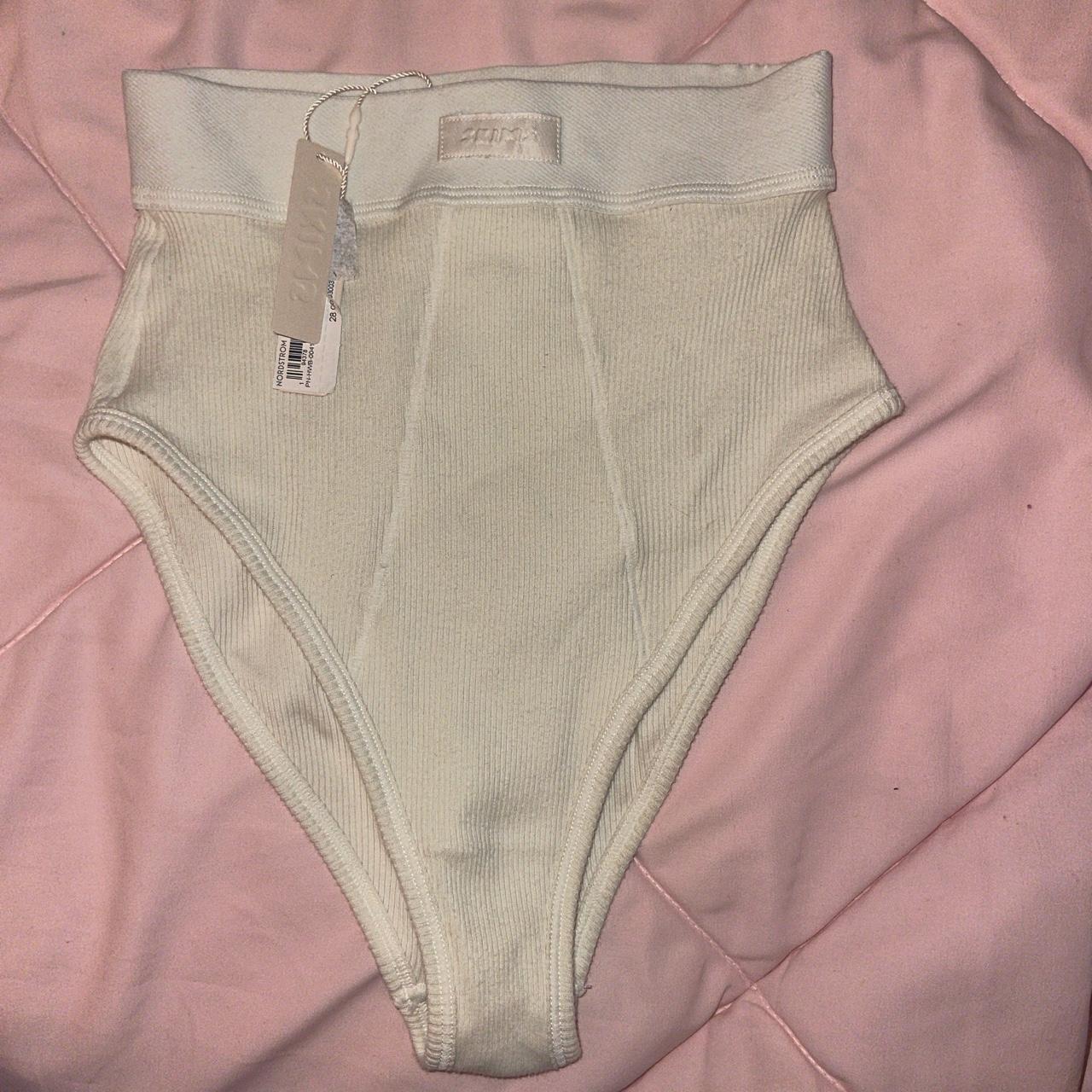 skims cotton rib brief brand new w tags size medium - Depop