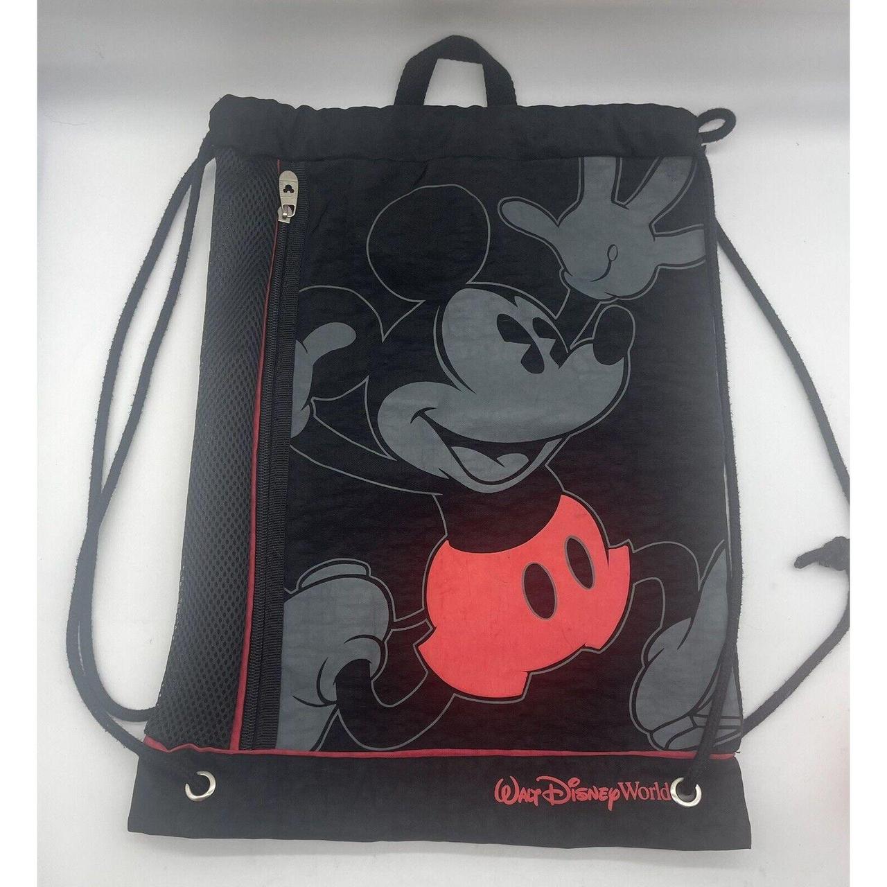 This drawstring black Mickey backpack is the perfect. Depop