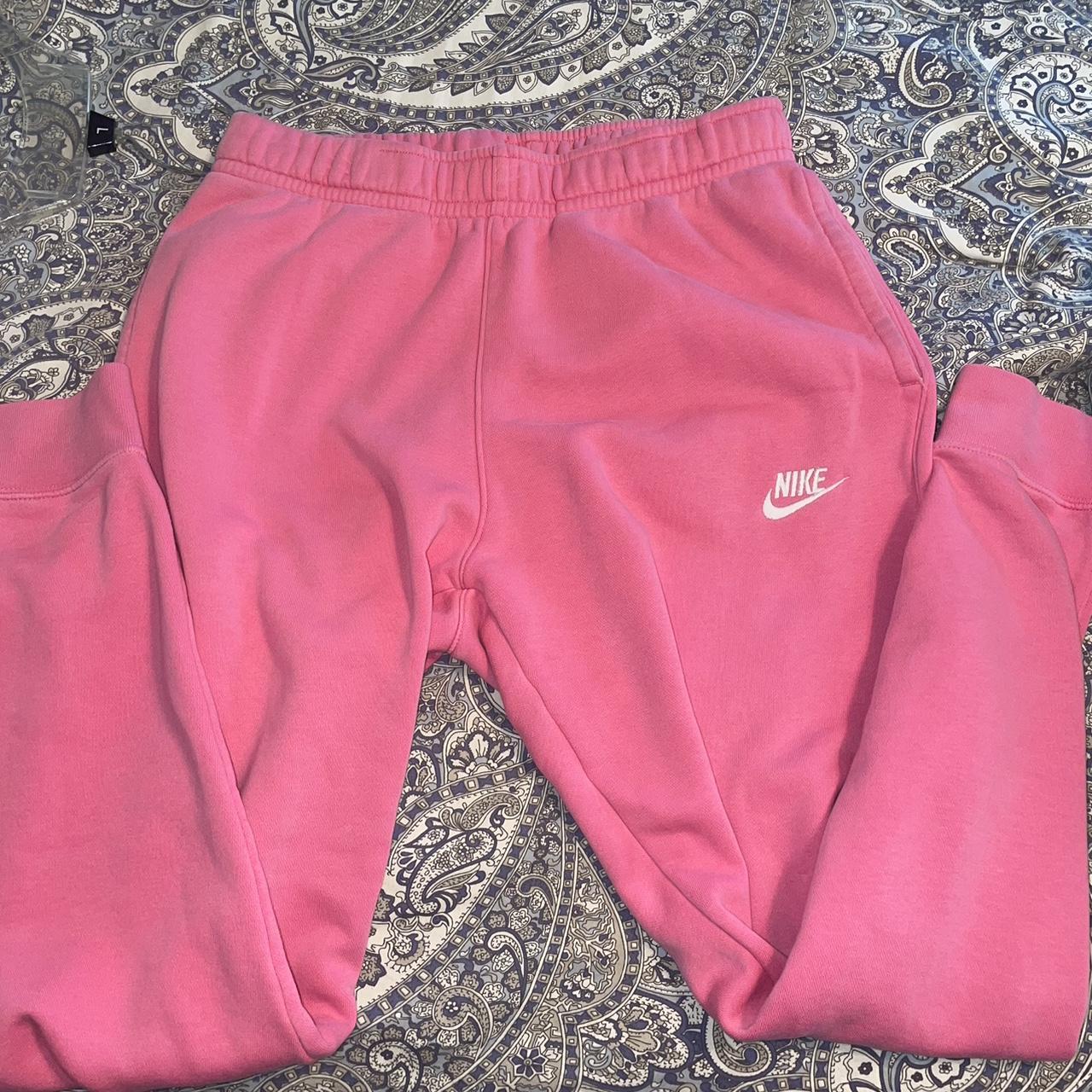 pink nike sweatpants men's