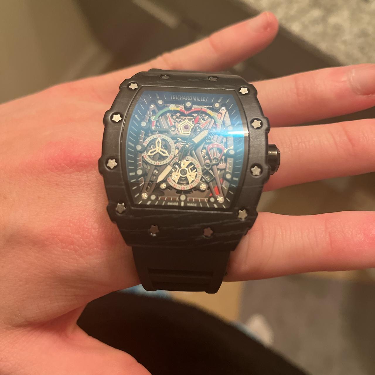 Richard Mille Watch. All black rep good design Depop