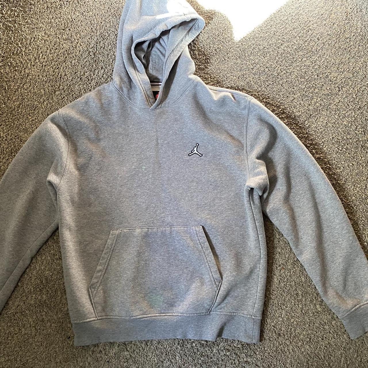 mens grey jordan hoodie