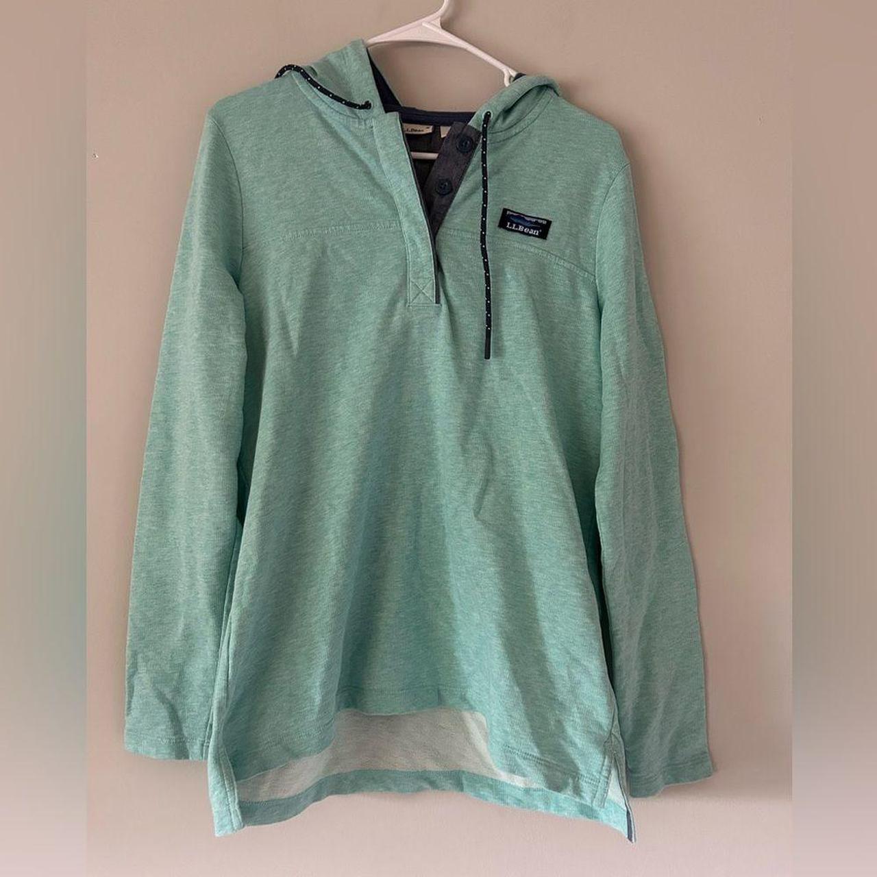 Ll bean soft cotton rugby hoodie on sale