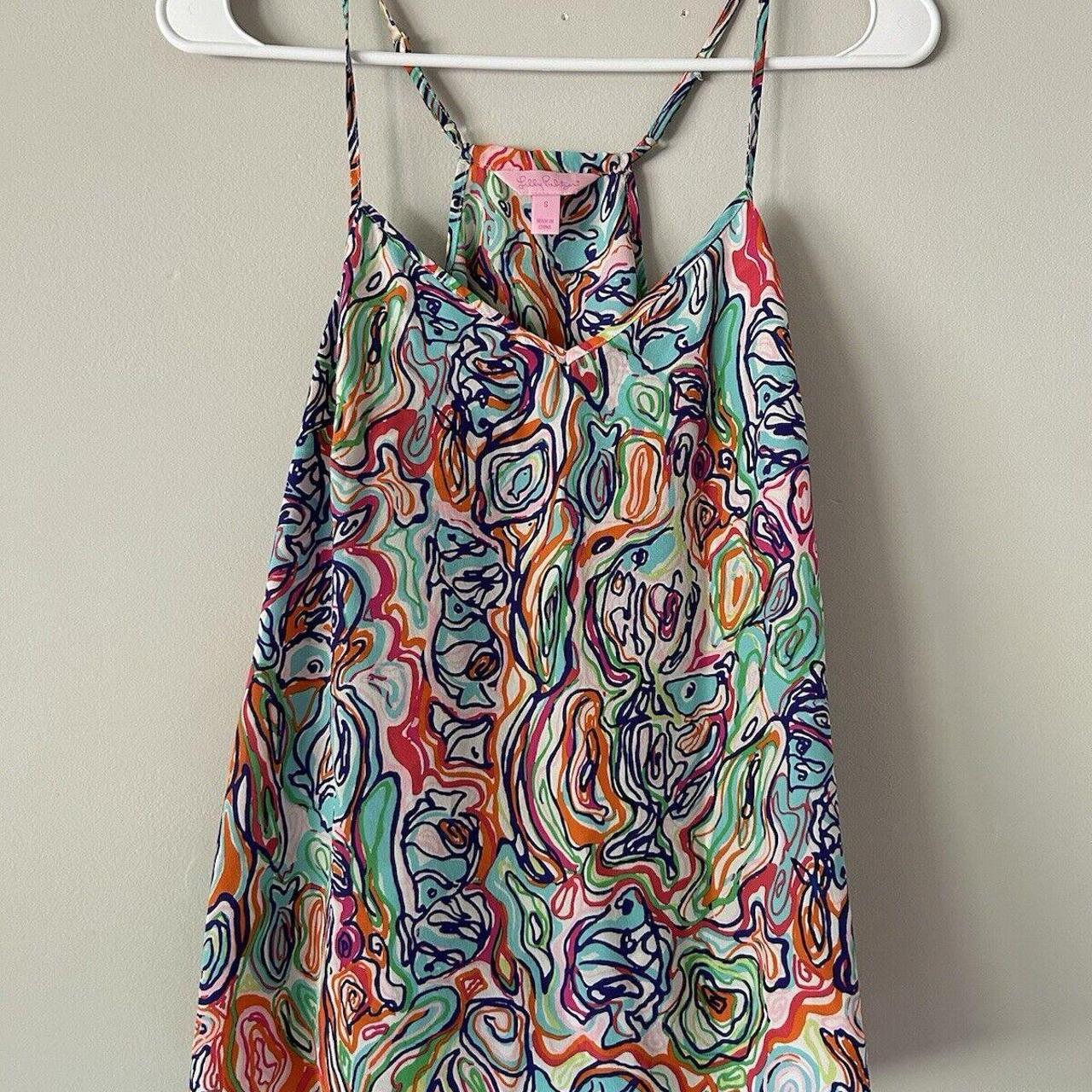 LILLY PULITZER Silk Racer Back retailer Dress