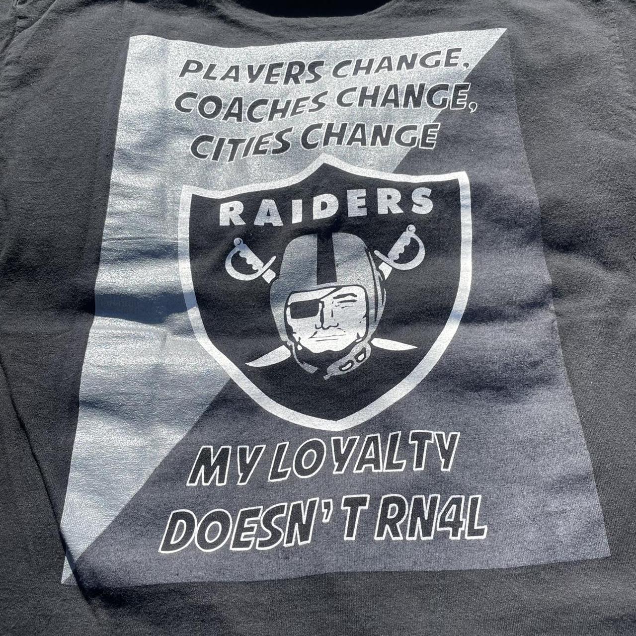 Vintage Raiders NFL Graphic Shirt Size L Brand: - Depop