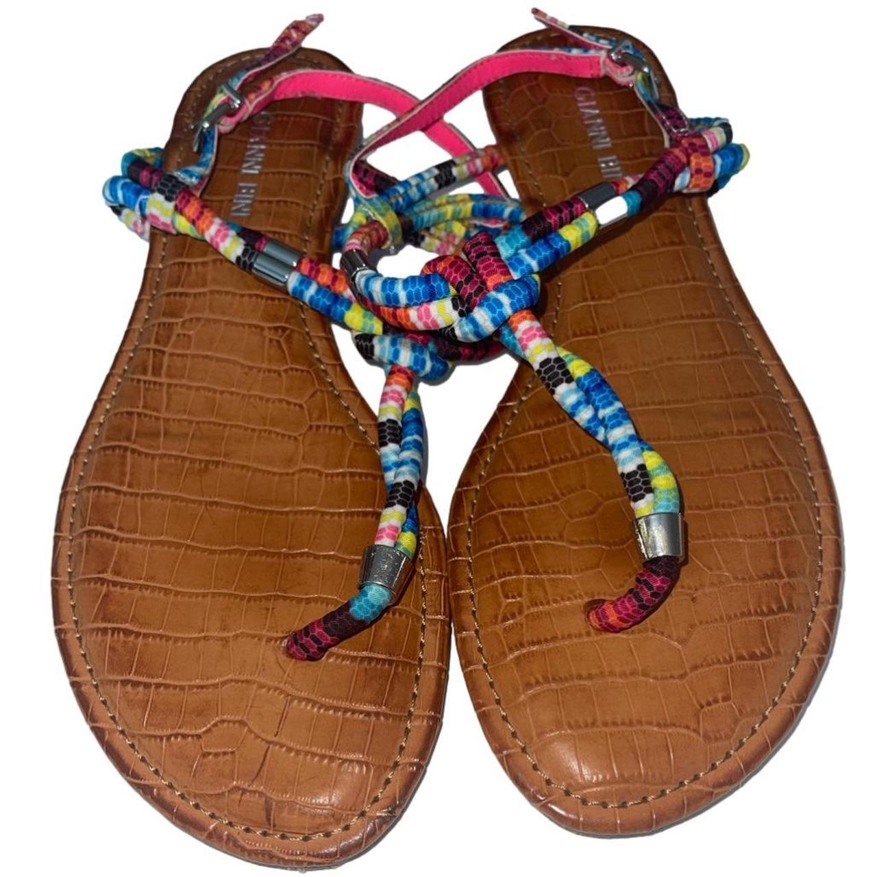 Gianni bini 2025 flat sandals