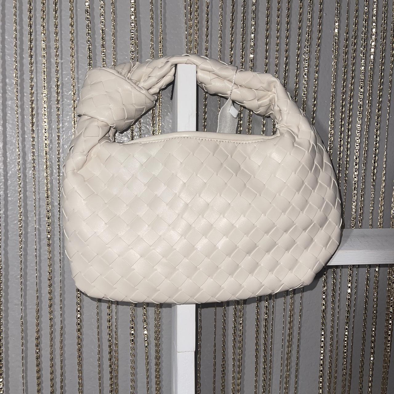 Woven Duffle Bag Cream- Women's Bags