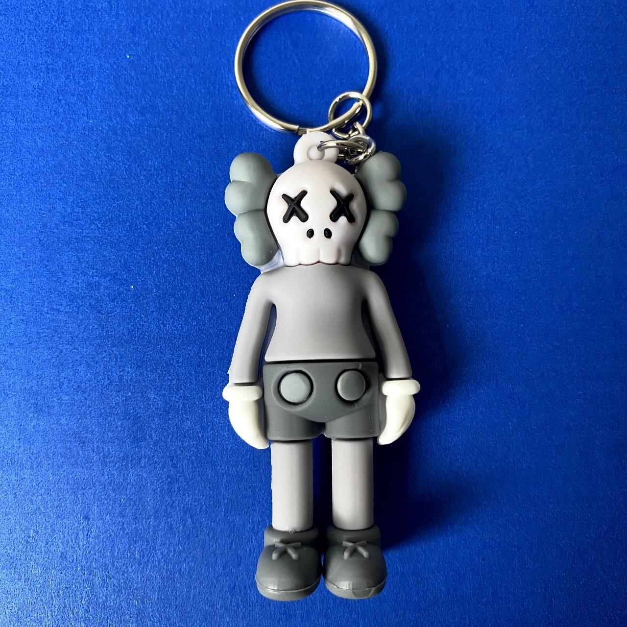 KAWS mini figure keychain Grey colorway Popular - Depop