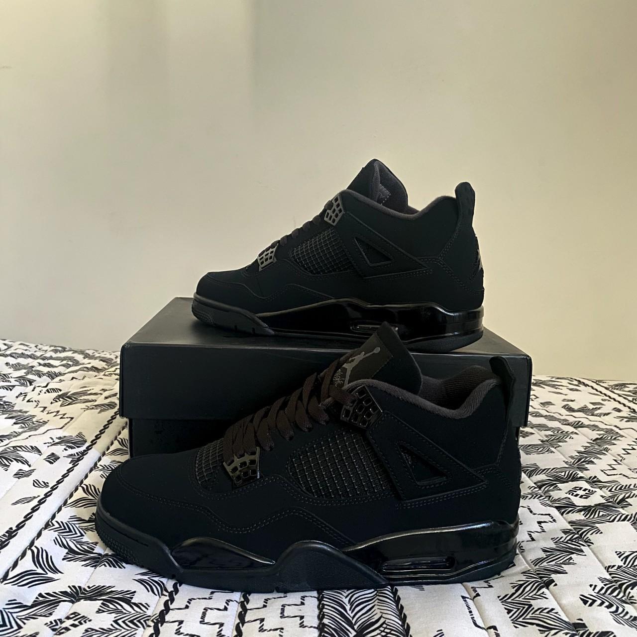 Air jordan 4 retro black cat - size 9 Brand... - Depop