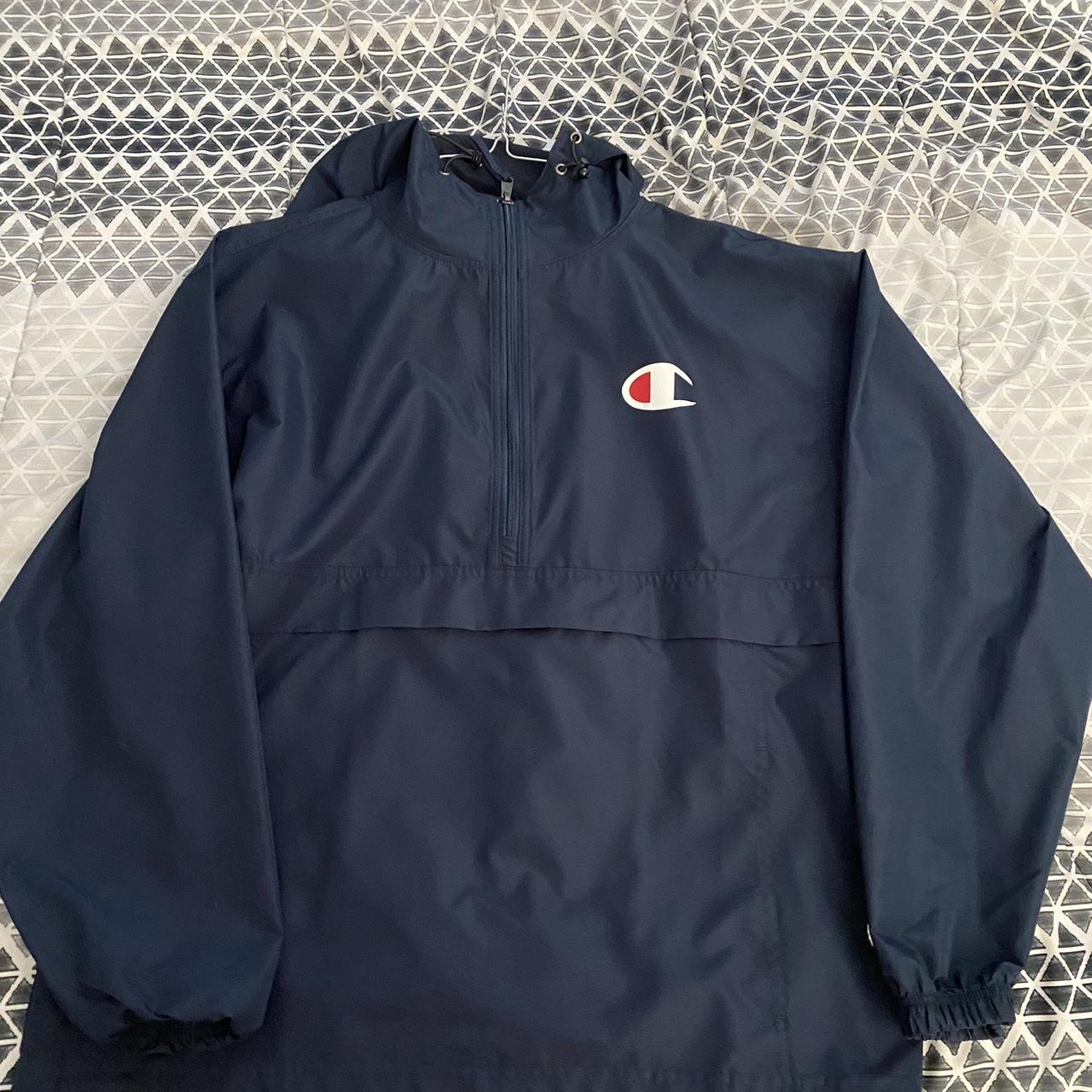 Champion wind breaker Fits to size Adjustable size... - Depop