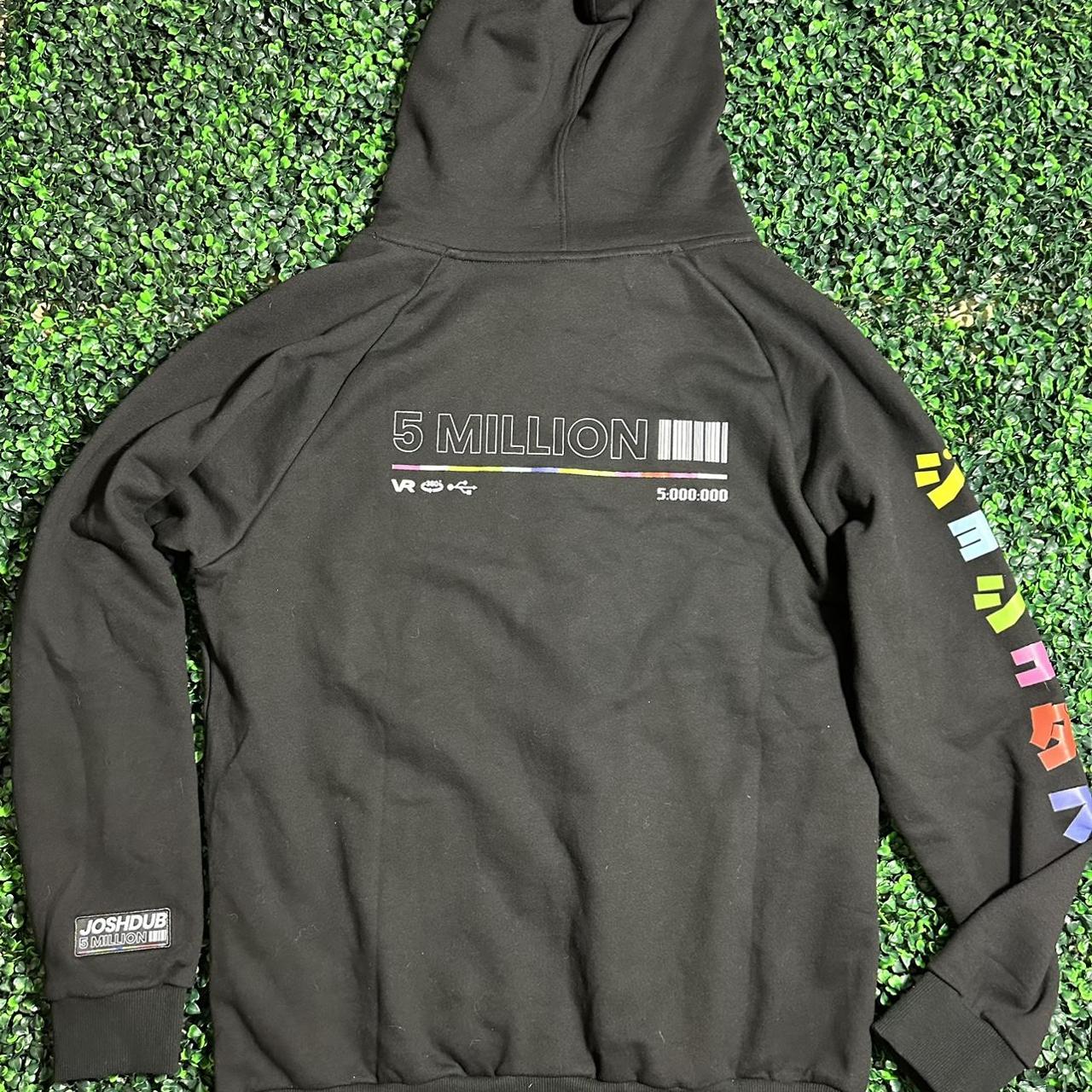 Rare Joshdub 5 Million Subscriber Hoodie Black Size