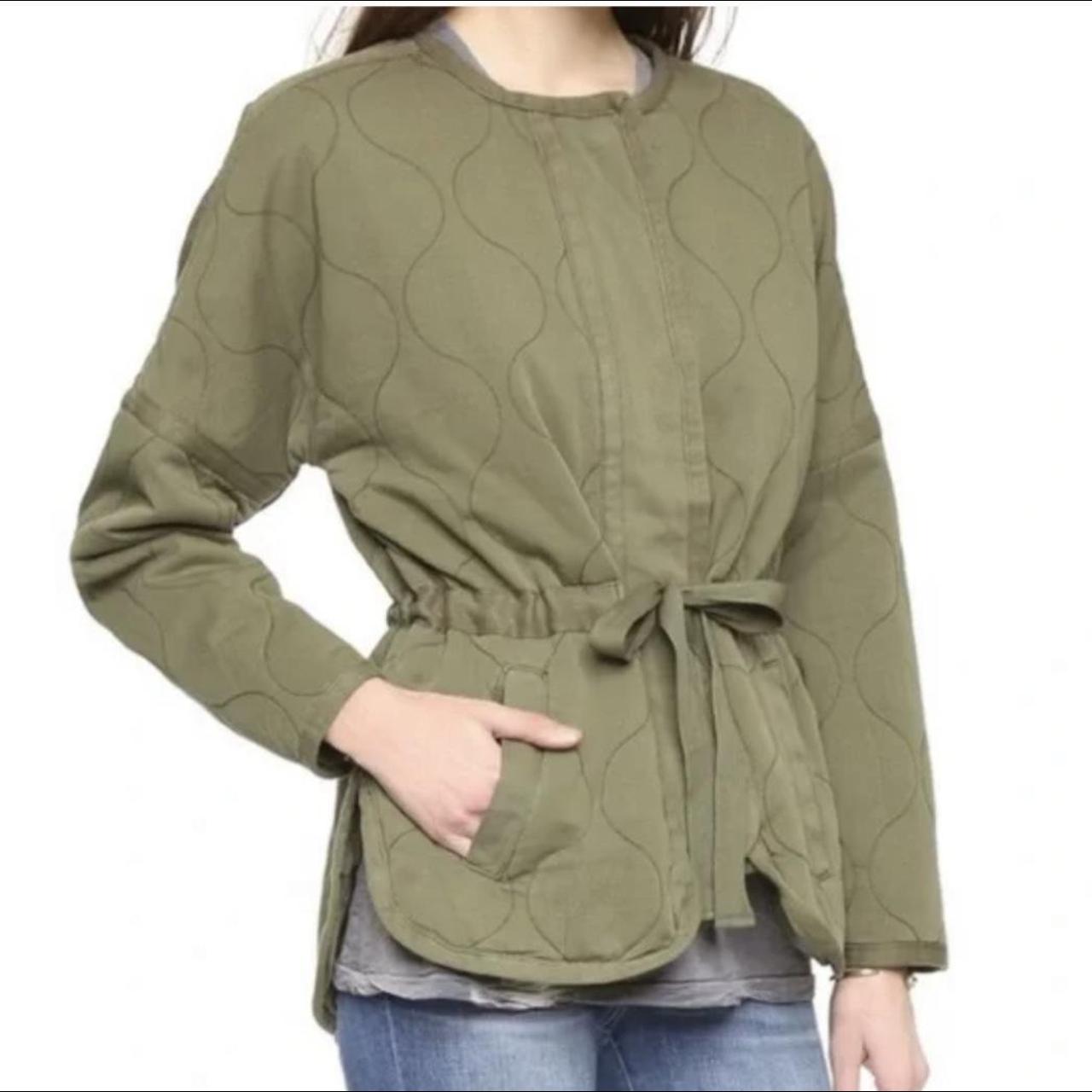 Madewell Quilted Military Liner Jacket Green Women s