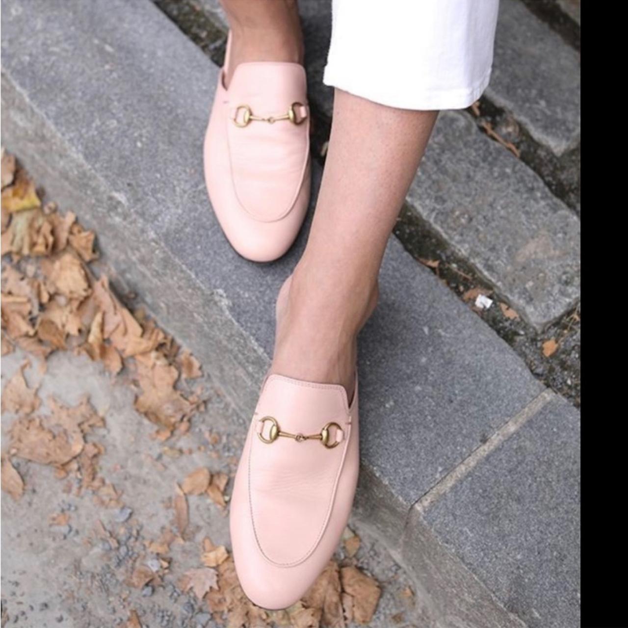 PINK GUCCI LOAFERS MULES tons of life left in the