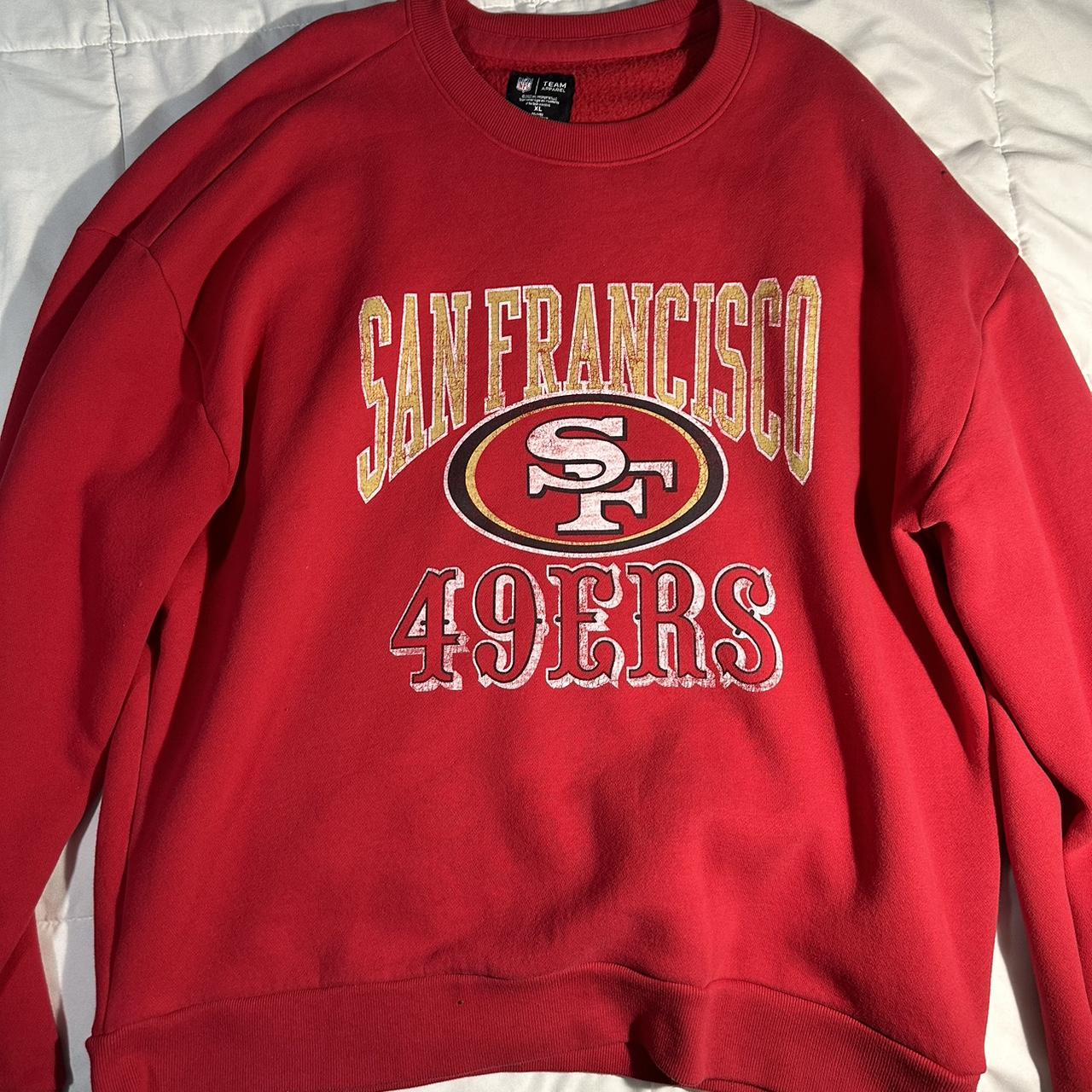 49ers crewneck, san francisco 49ers crewneck