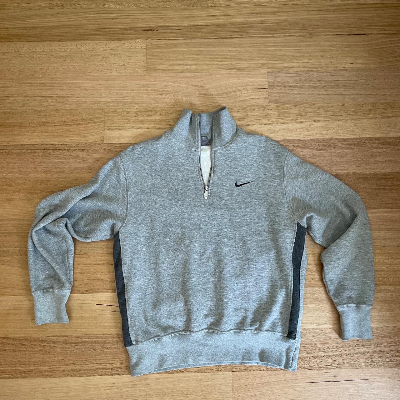 Vintage Nike grey 1/4 zip #vintage #nike #grey #1/4... - Depop