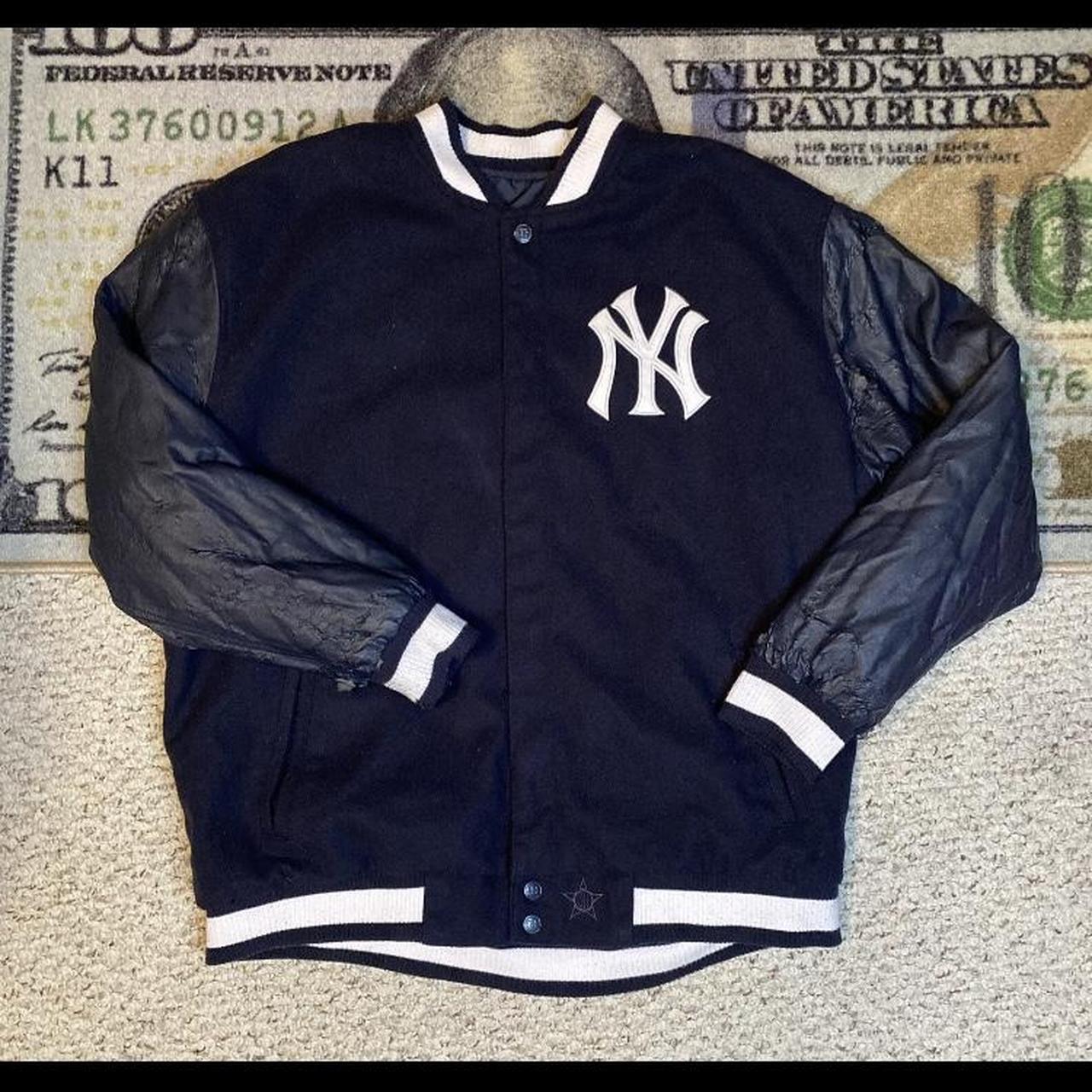 Vintage New York Yankees Majestic Satin Bomber - Depop