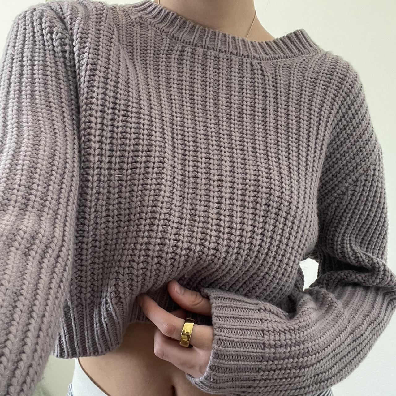 Cute Casual Light Purple Sweater Form Tillys Depop