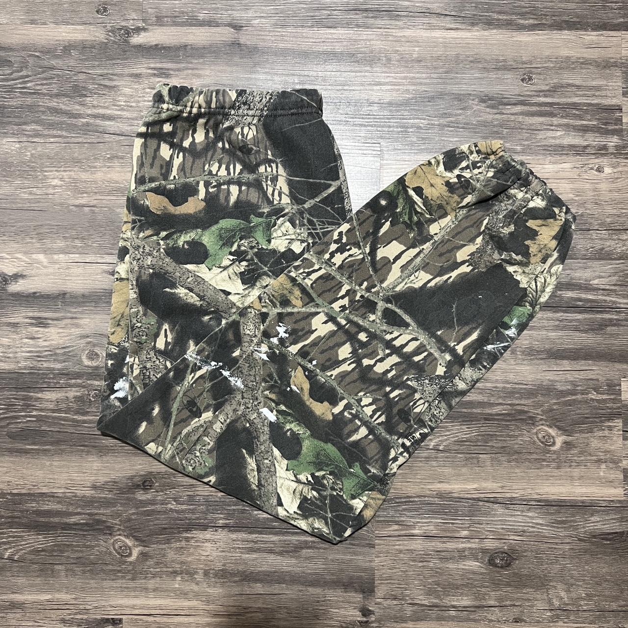 Mossy Oak Men's Brown and Green Joggers-tracksuits | Depop