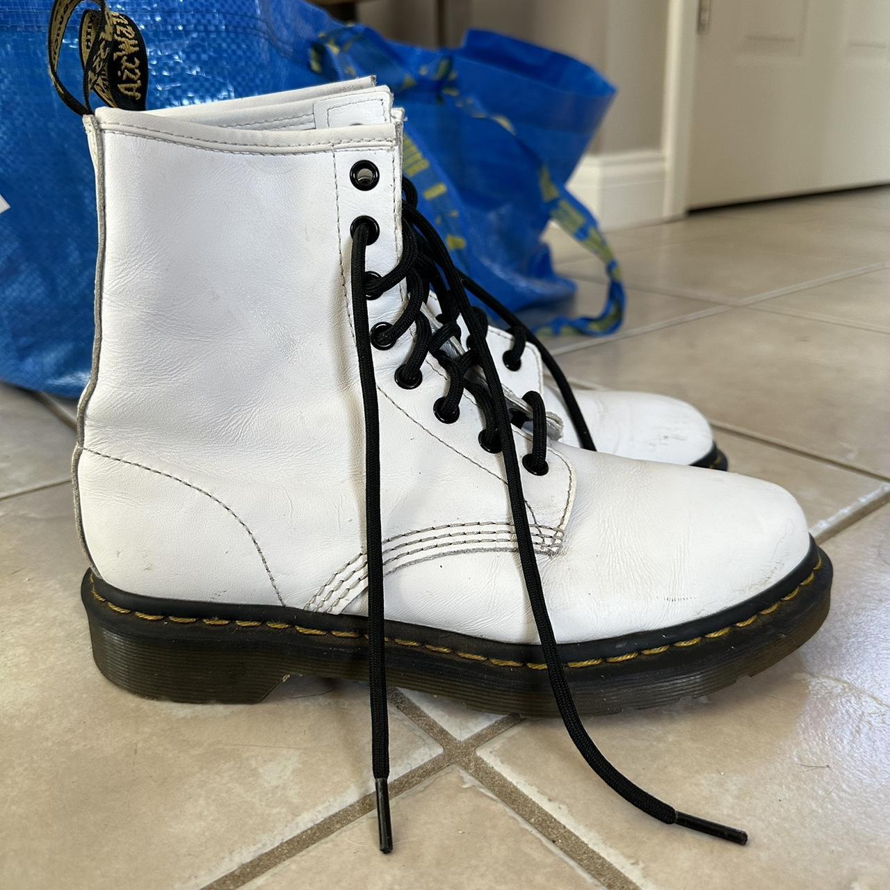 Used white 2024 doc martens