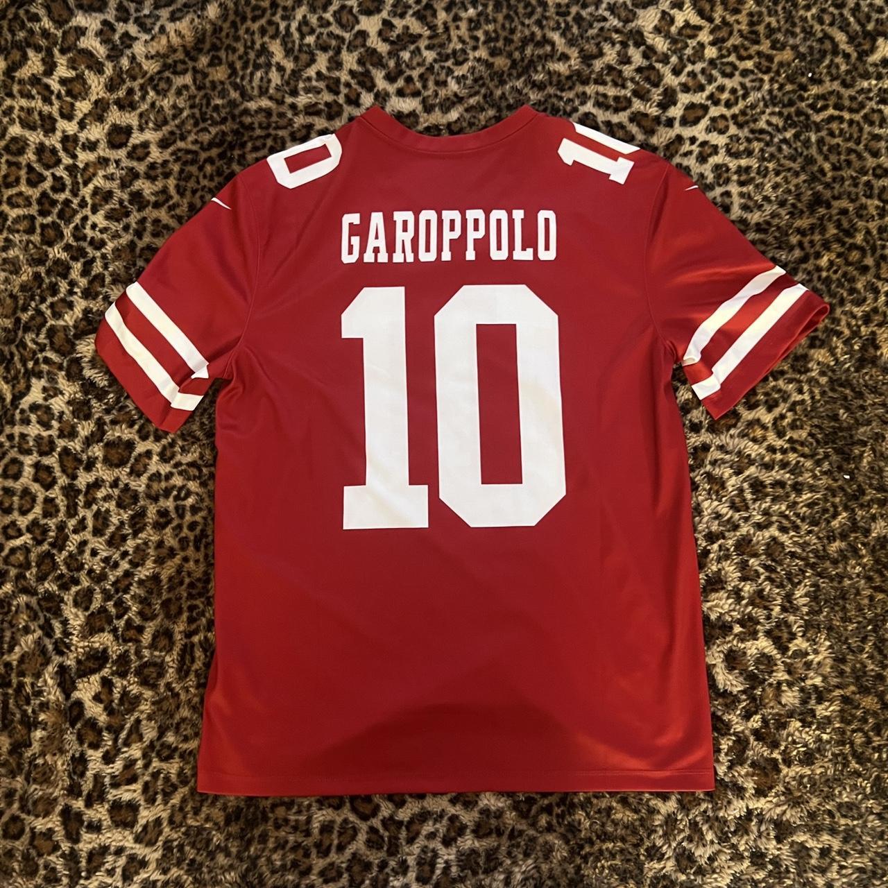 49ers Garoppolo Jersey Color: Black Size: Youth XL - Depop