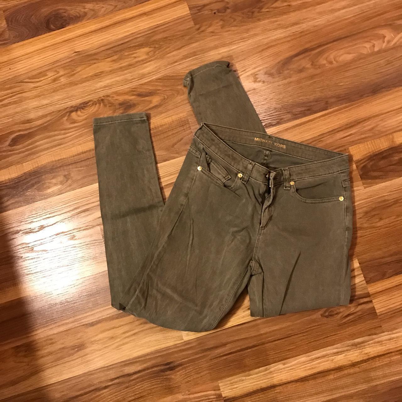 michael kors jeans olive