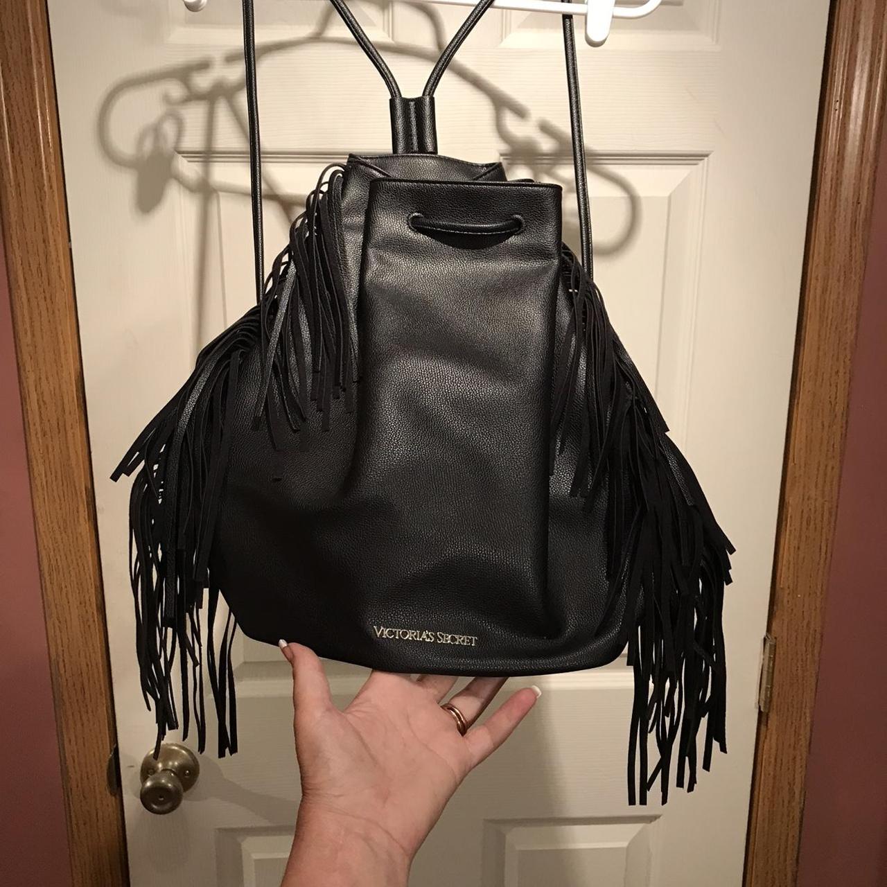 Victoria Secret Fringed Draw-string Backpack 