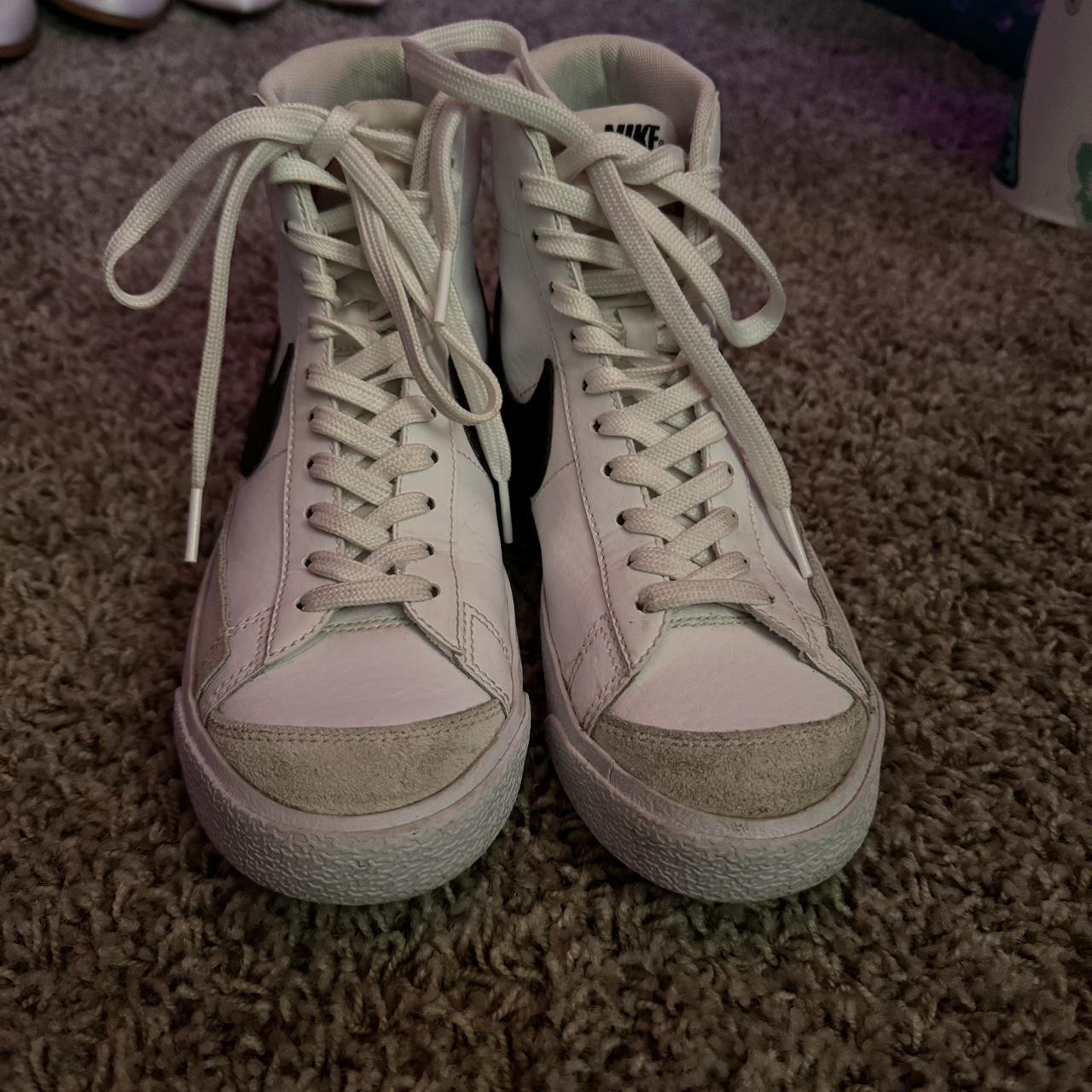 nike mid black and white