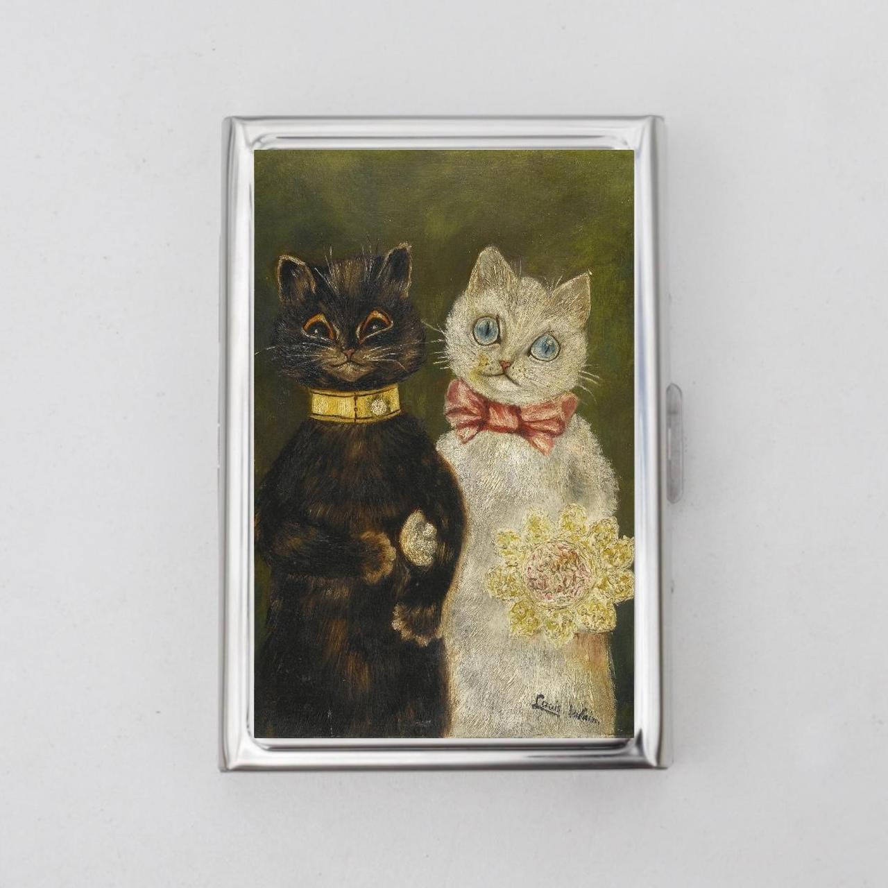 Cat Wedding Wallet / Cigarette Case 🌜The Size of… - Depop