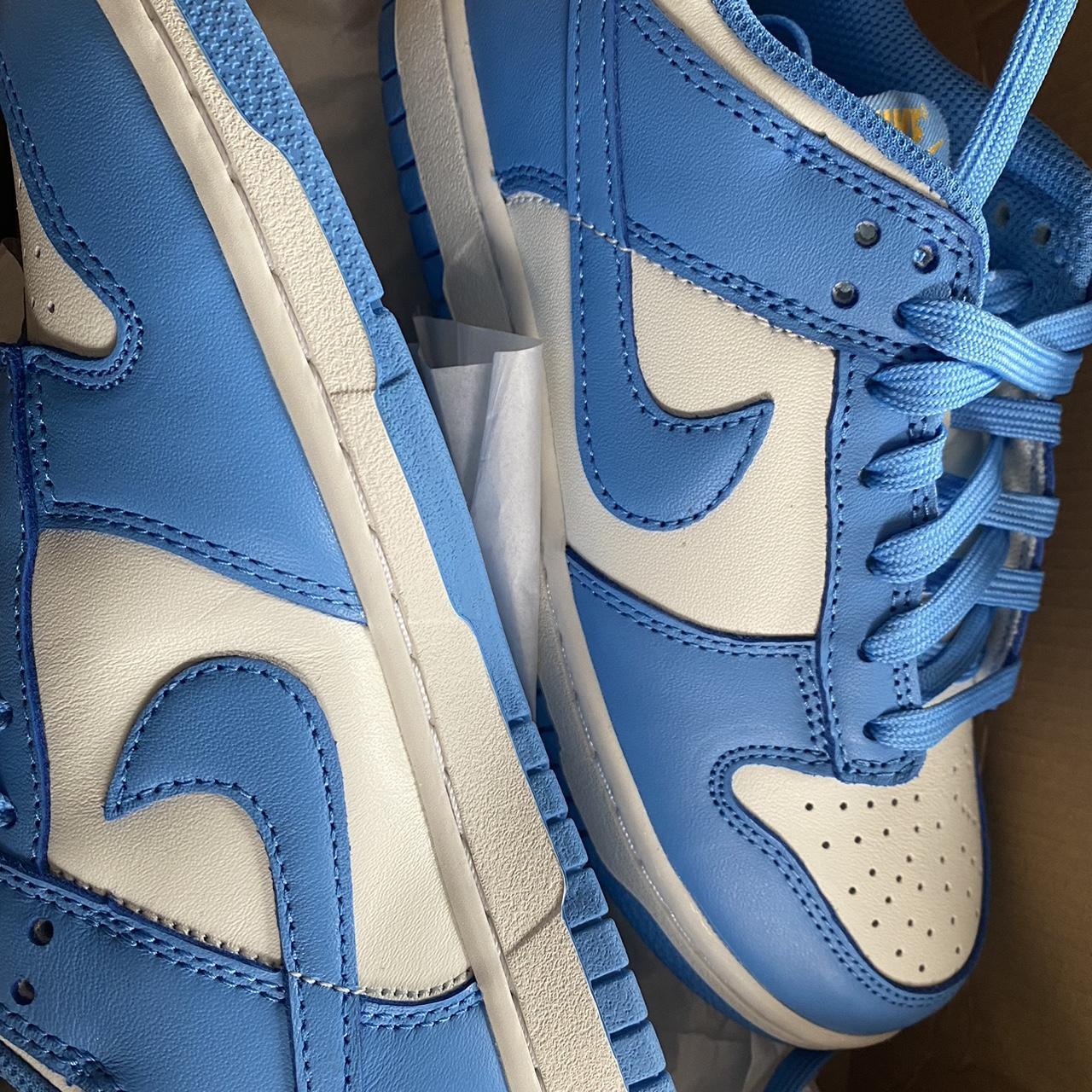 Women's Blue and White Trainers | Depop