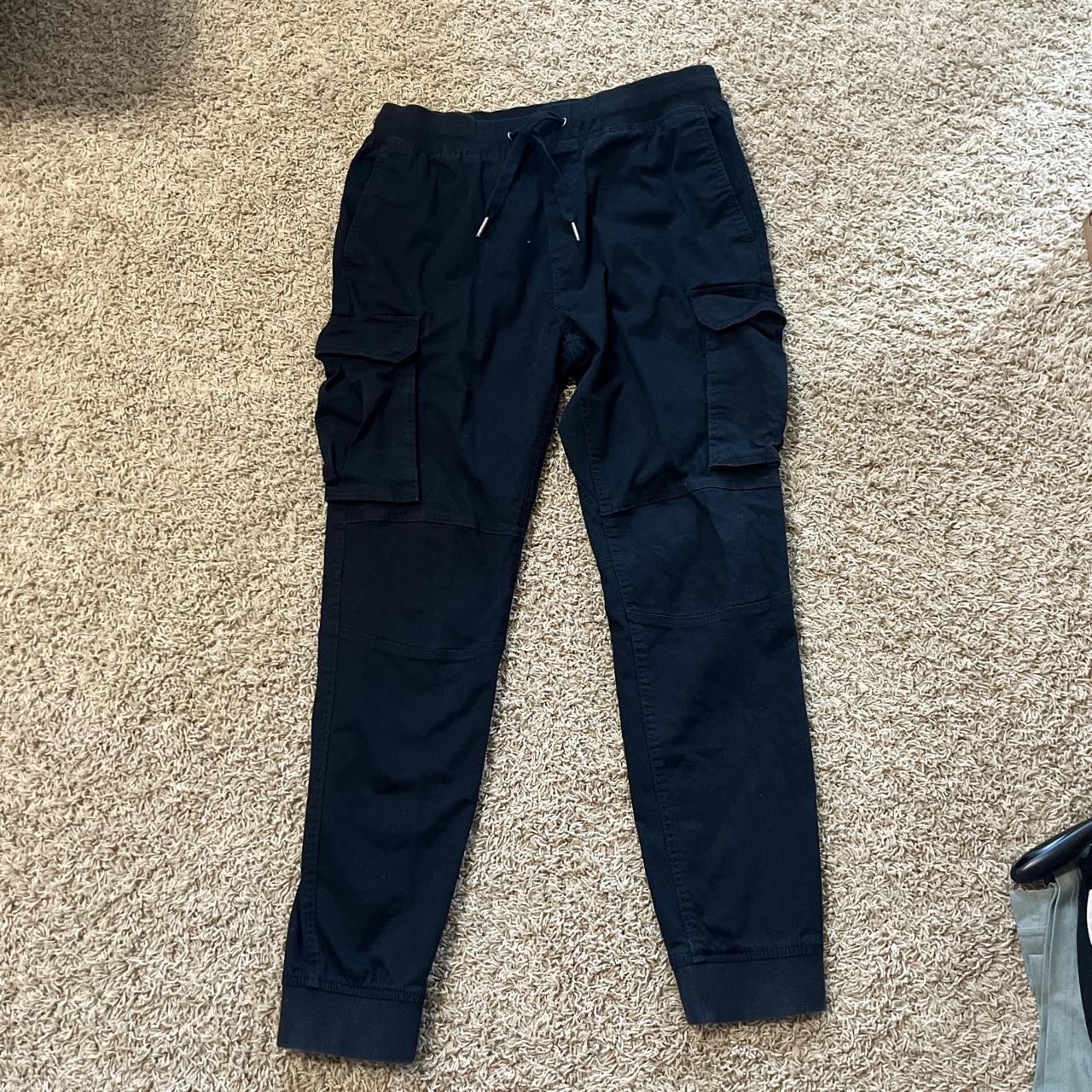 H&M Men's Black Trousers Depop