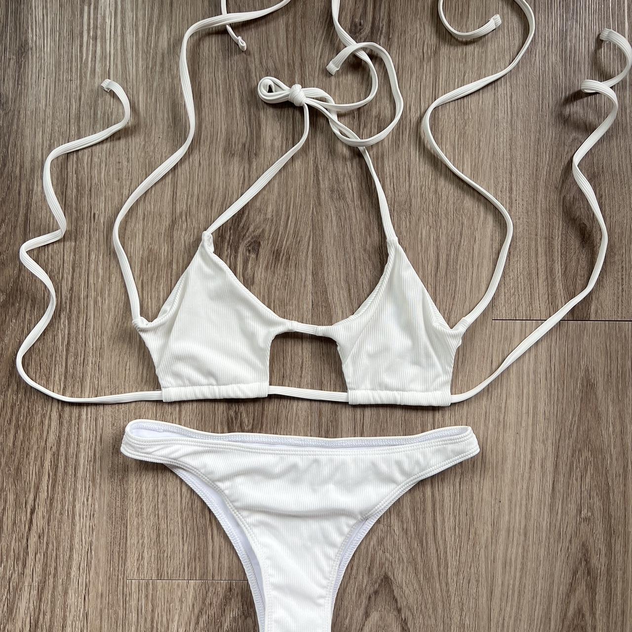 White cutout bikini - Depop