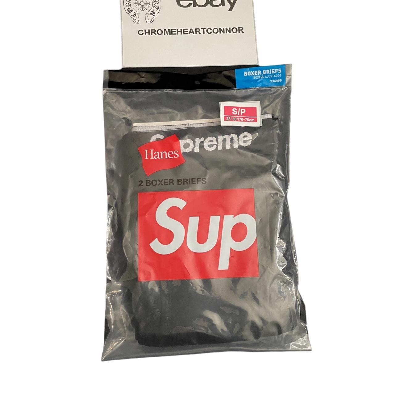 Supreme Hanes Classic Black Boxer Briefs SIZE SMALL... - Depop