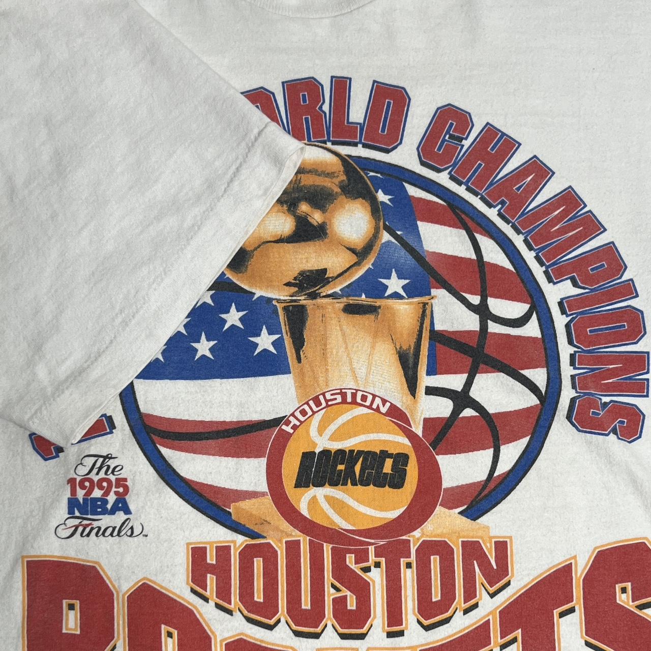 Starter Vintage 1995 NBA World Champions Houston Rockets Single Stitch T-Shirt.