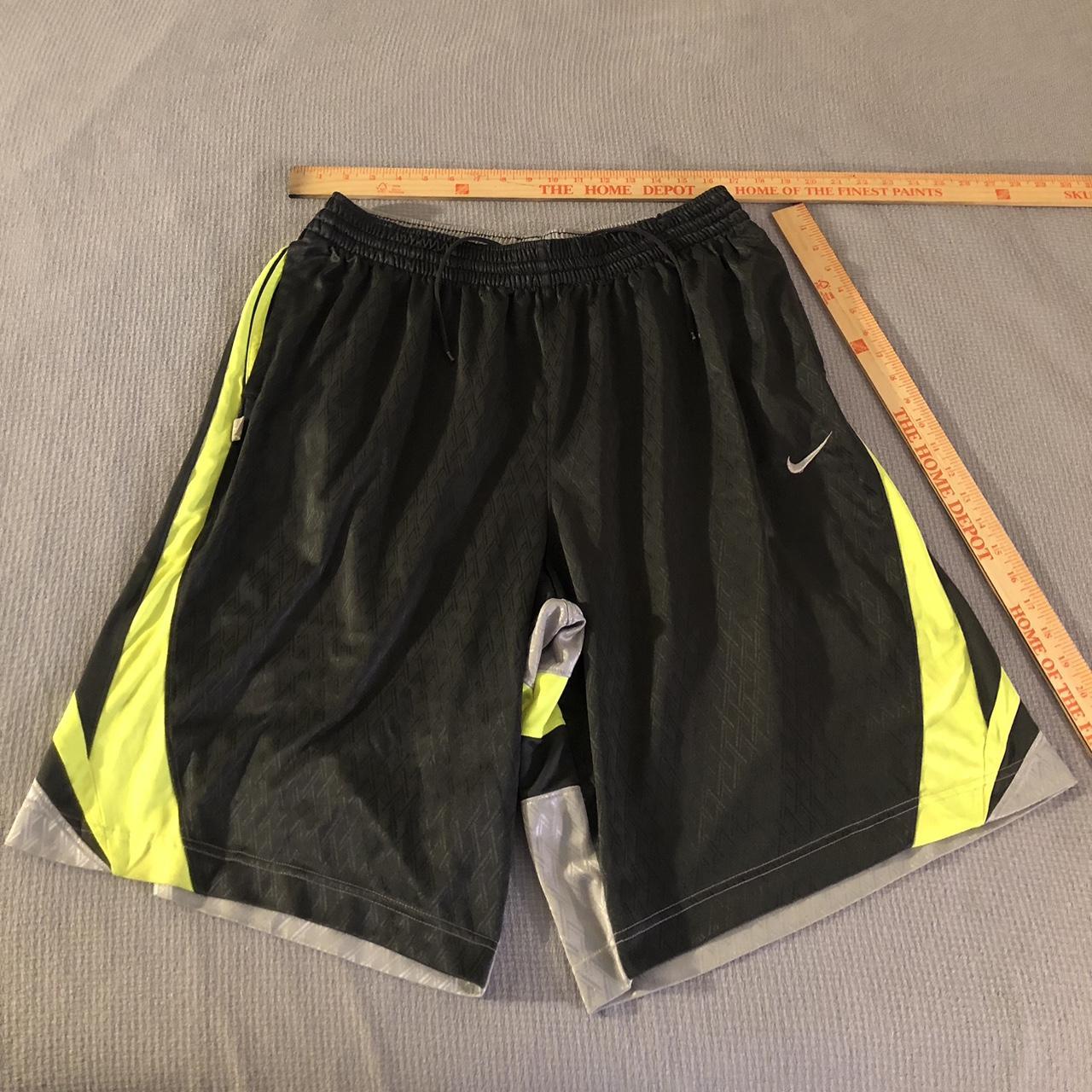 Nike basketball shorts. XL. Lime green and black. A