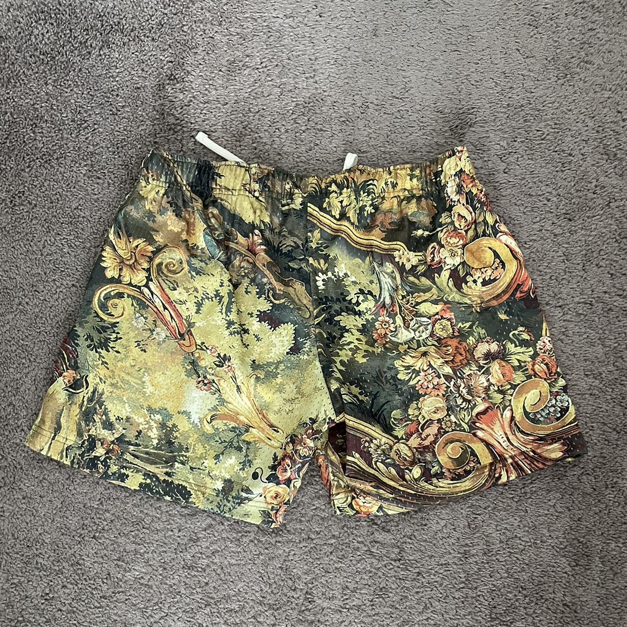 mnml tapestry shorts size M elastic drawstring... Depop