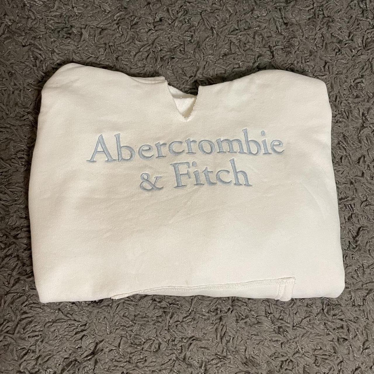 Abercrombie fitch hoodie with sewn flowers Very Depop