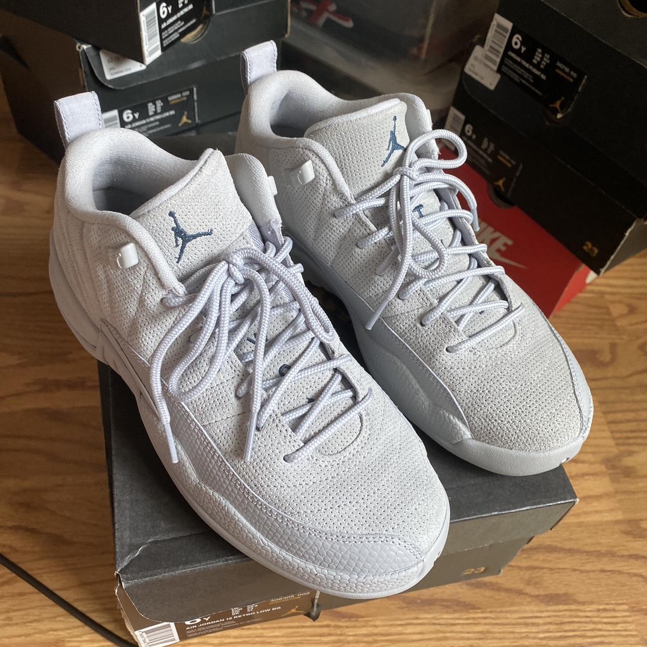 Jordan 12 hotsell light grey