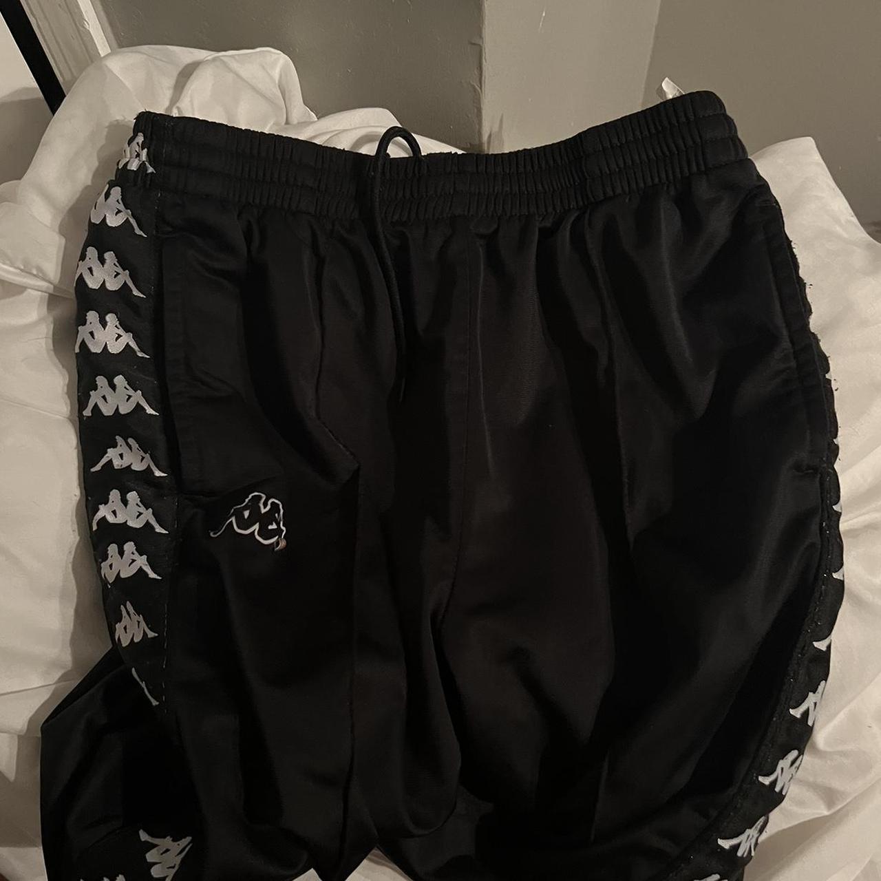 Cute kappa pants says size large but really their… - Depop