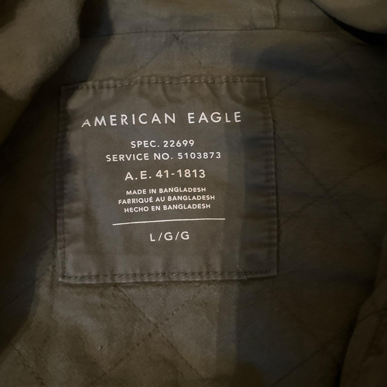 American Eagle Women's Green and Black Jacket | Depop