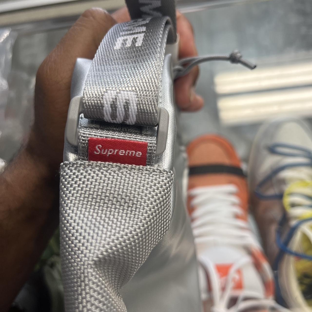 Supreme shoulder bag Brand new silver supreme - Depop